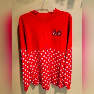 Disney Minnie Mouse Red Jersey Sz Large